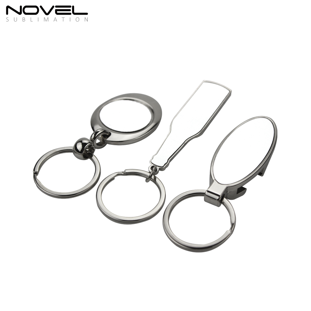 Blank  Bottle beer opener Keychain personalized promotional products DIY 12pcs 