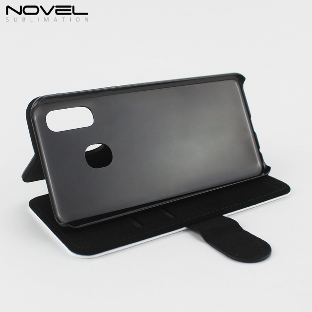 Custom DIY Heat Press Sublimation Blank PU Flip Phone Wallet Case For Galaxy A40