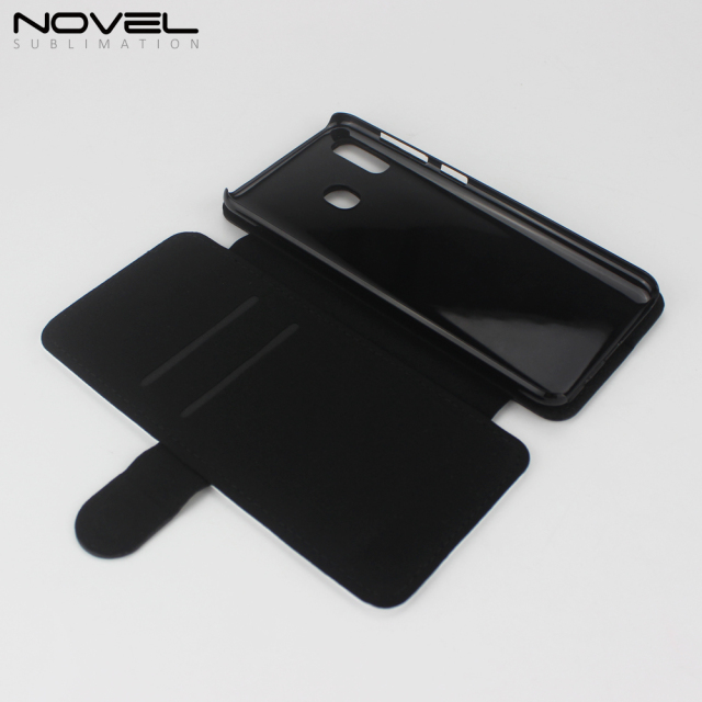Custom Sublimation Blank PU Leather Flip Phone Case For Galaxy A30