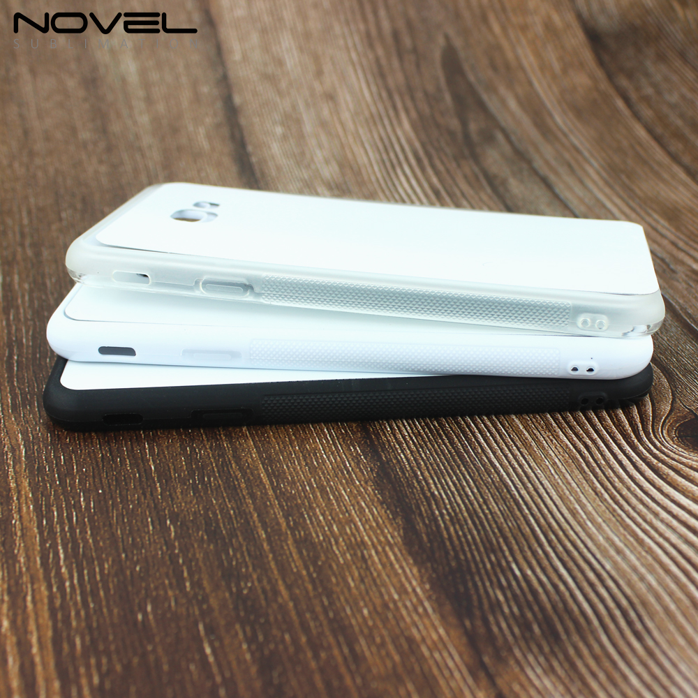 DIY Custom Sublimation Blank 2D TPU Rubber Phone Back Shell For Galaxy J4 Plus