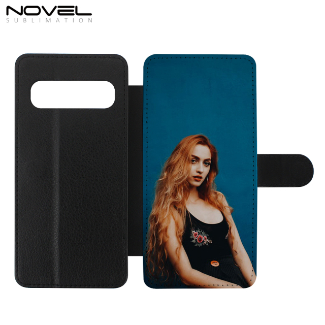 Custom Blank Sublimation PU Flip Phone Wallet For Galaxy S10 5G