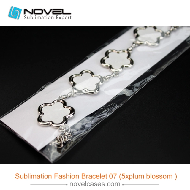 Fashionable Sublimation Bracelet, Blossom Shape With 5pcs