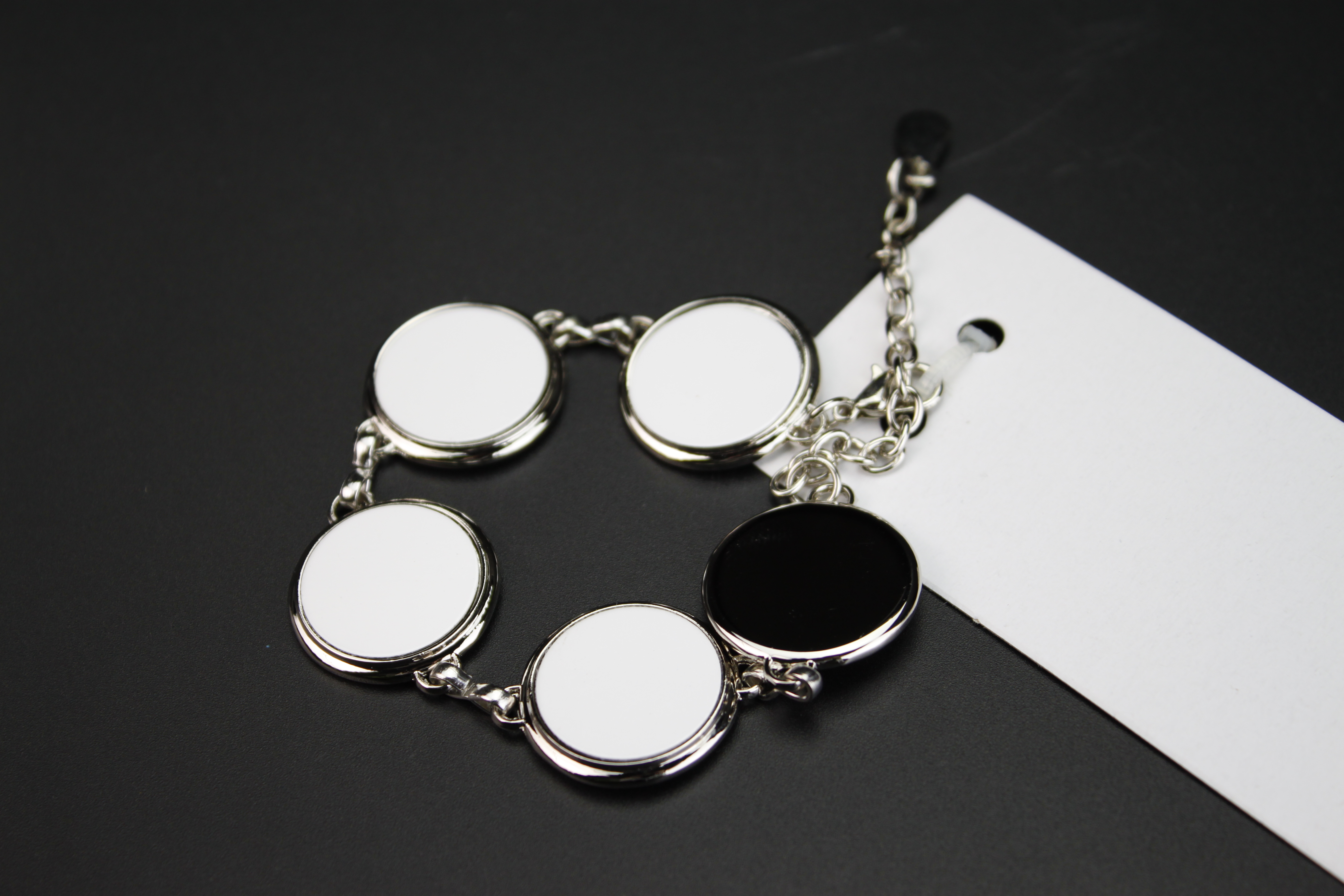 Fashionable Sublimation Blank Bracelet--5pcs Round Shaped
