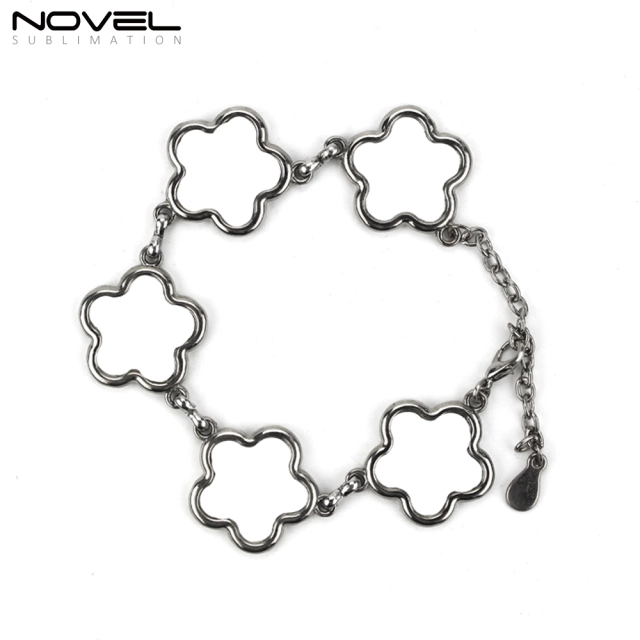 Fashionable Sublimation Bracelet, Blossom Shape With 5pcs