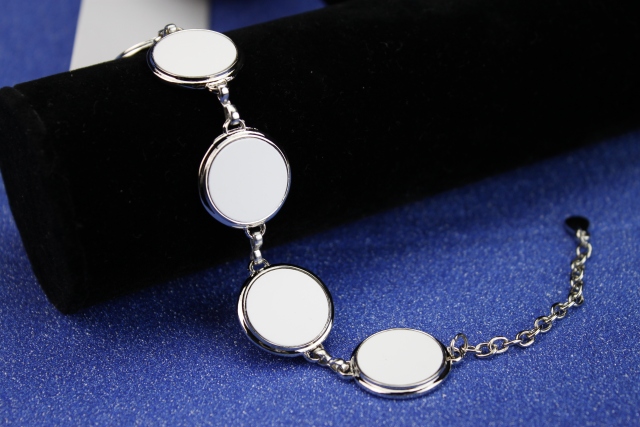 Fashionable Sublimation Blank Bracelet--5pcs Round Shaped