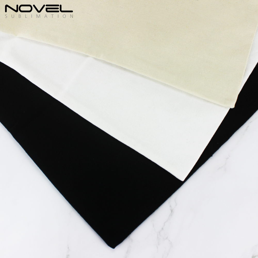 Eco-Friendly Sublimation Blank Polyester Cotton Canvas Tote Bag Factory Direct Custom Printable Reusable Shopping Handbag