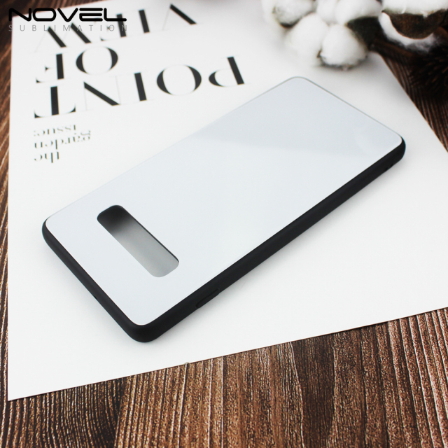 New Sublimation Blank 2D TPU Case With Tempered Glass Insert For Galaxy S10 Plus