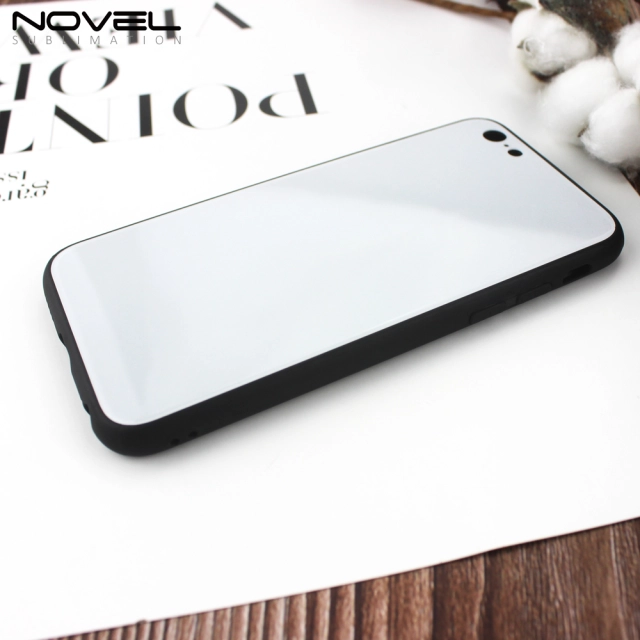 Tempered Glass TPU Case For iPhone 6 Sublimation TPU Phone Case For iPhone 6 Plus