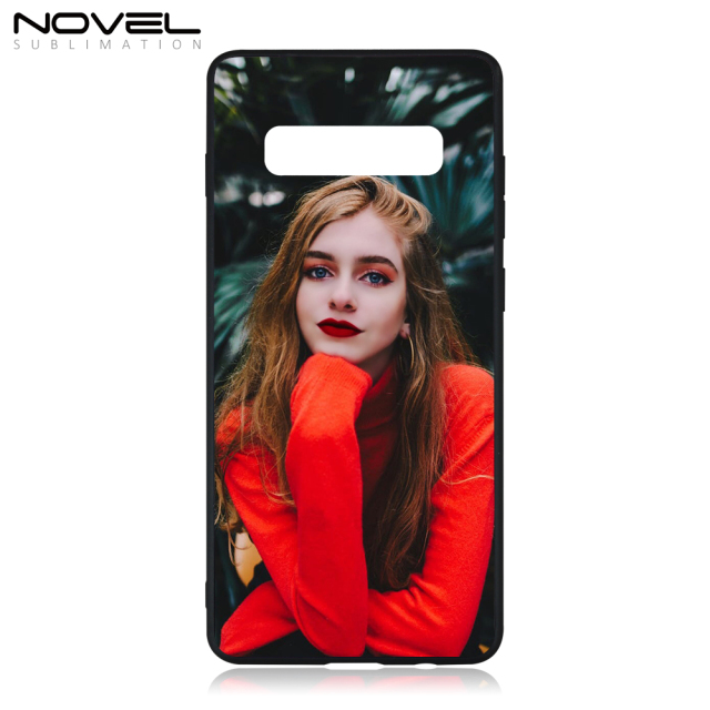 New Sublimation Blank 2D TPU Case With Tempered Glass Insert For Galaxy S10 Plus
