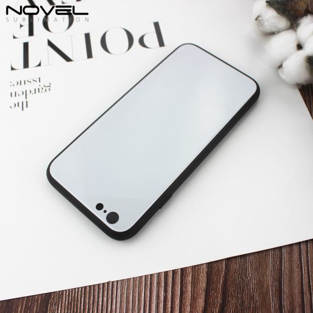 Tempered Glass TPU Case For iPhone 6 Sublimation TPU Phone Case For iPhone 6 Plus