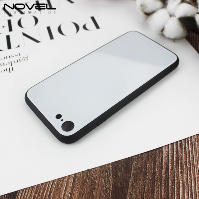 New TPU Glass Phone Case Sublimation 2D Phone Cover For iPhone 7/IP8