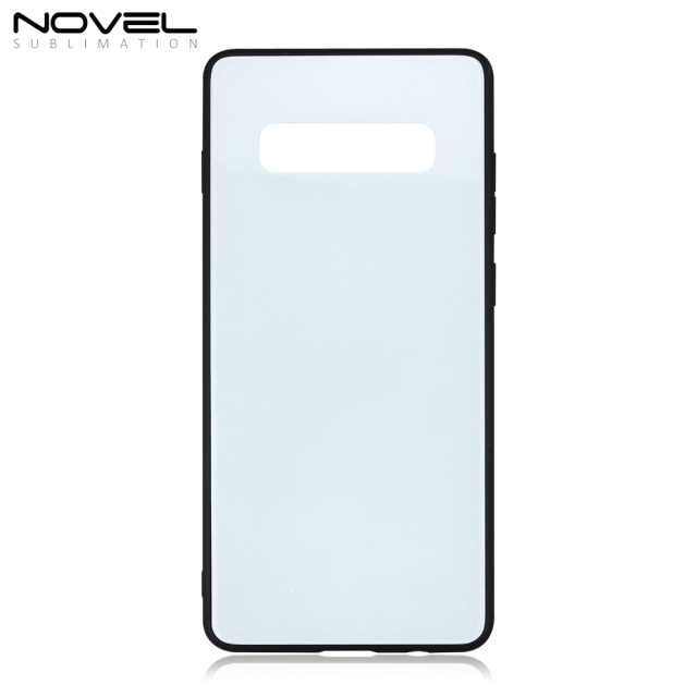 New Sublimation Blank 2D TPU Case With Tempered Glass Insert For Galaxy S10 Plus