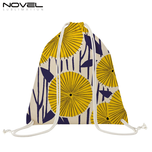 Sublimation Linen Drawstring Backpack