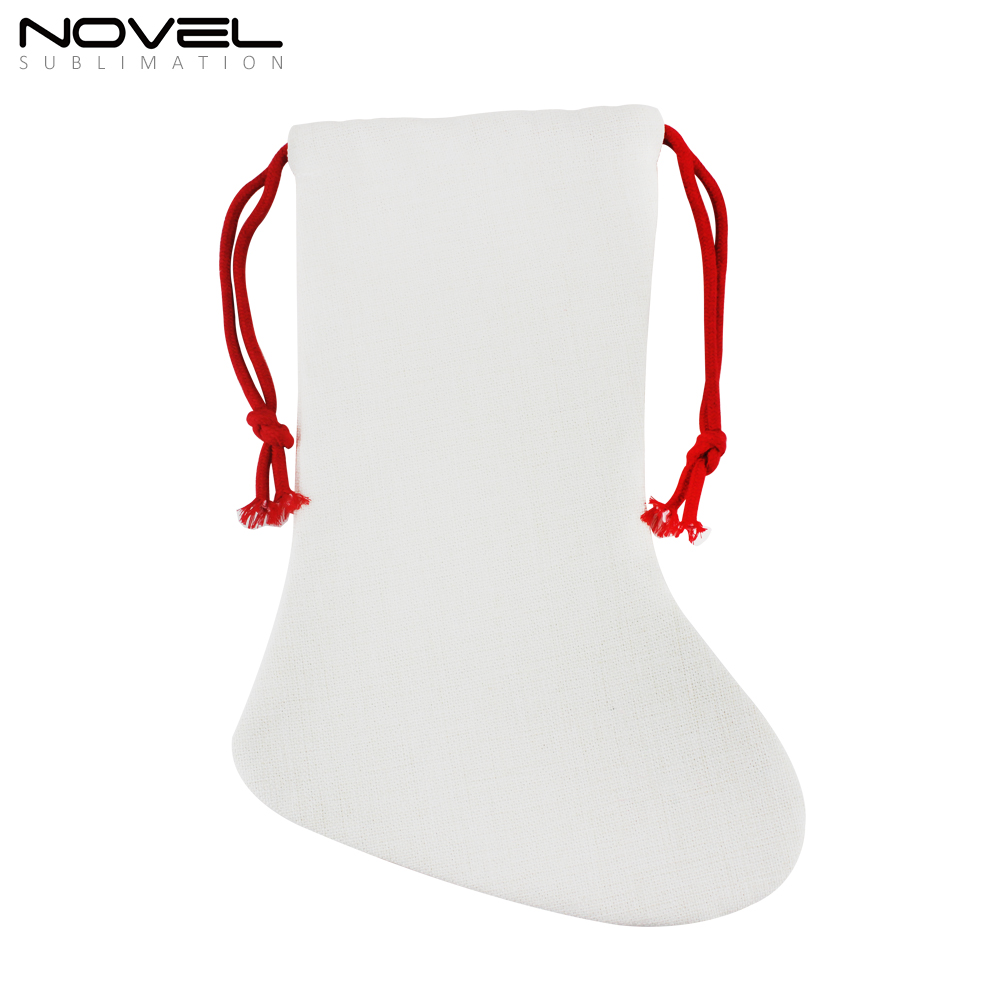 Sublimation Blank Linen Christmas Stocking Xmas Sock