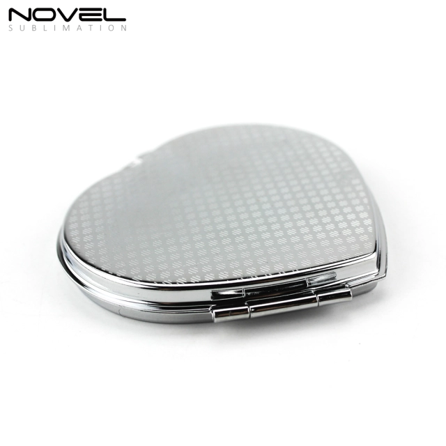 Sublimation Blank Heart Compact Mirror