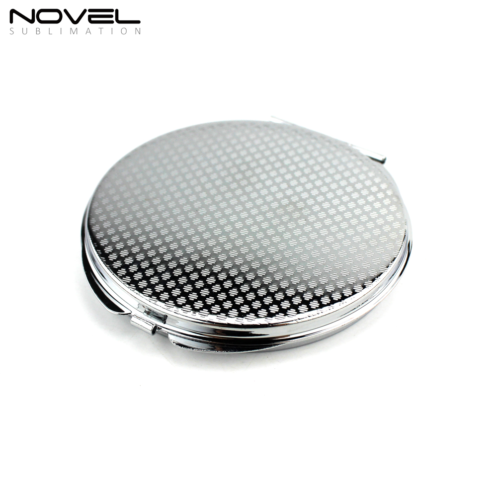 Custom Metal Compact Mirror For Sublimation Printing-Thin Round