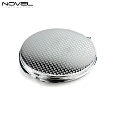 Custom Metal Compact Mirror For Sublimation Printing-Thin Round