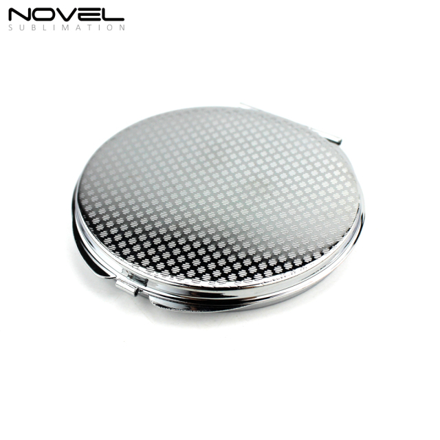 Custom Metal Compact Mirror For Sublimation Printing-Thin Round