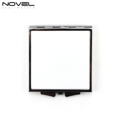 Silver Makeup Mirror Square Compact Mirror