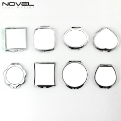 Sublimation Blank Pocket Mirror Stainless Steel Compact Mirror