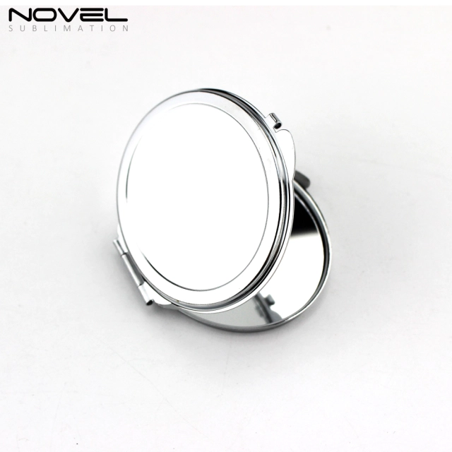 Sublimation Blank Metal Pocket Makeup Mirror-Oval