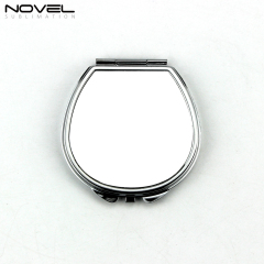 Sublimation Blank Pocket Mirror Stainless Steel Compact Mirror
