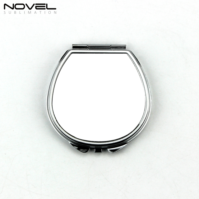 Sublimation Blank Pocket Mirror Stainless Steel Compact Mirror