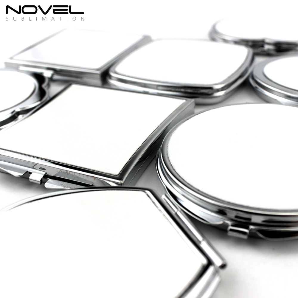 Sublimation Blank Pocket Mirror Stainless Steel Compact Mirror