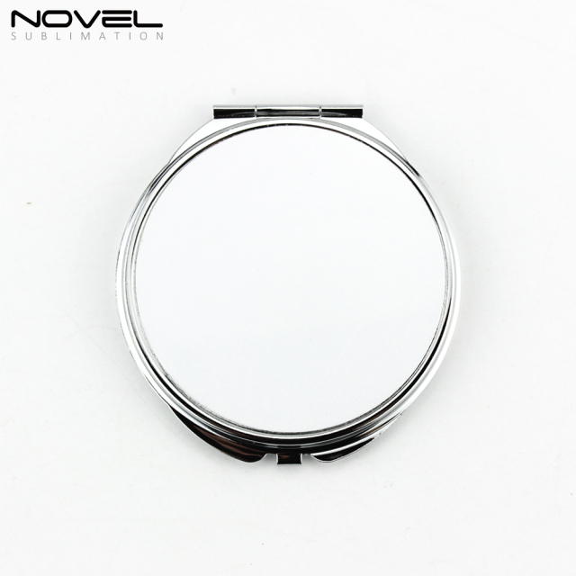 Custom Metal Compact Mirror For Sublimation Printing-Thin Round