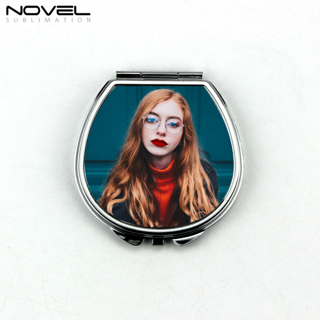 Sublimation Blank Pocket Mirror Stainless Steel Compact Mirror