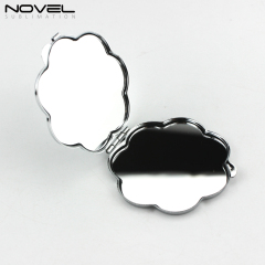 Sublimation Pocket Makeup Mirror-Flower Shape