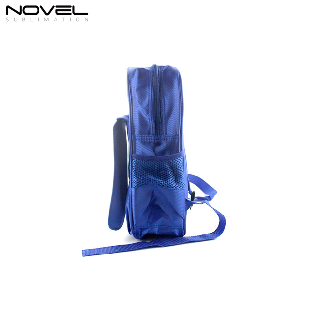 Polyester Sublimation School Bag Kid Backpack-Blue