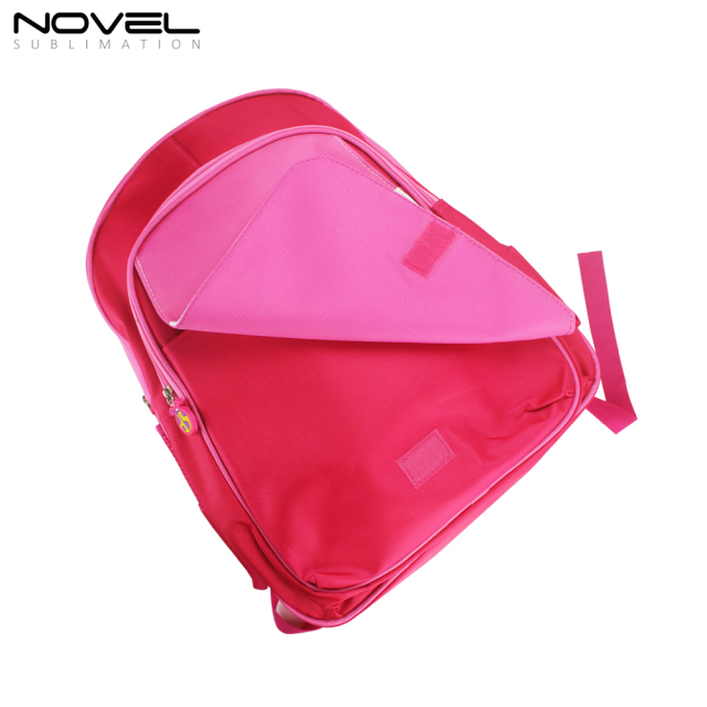 Sublimation Blank Kids Backpack School Bag-Pink