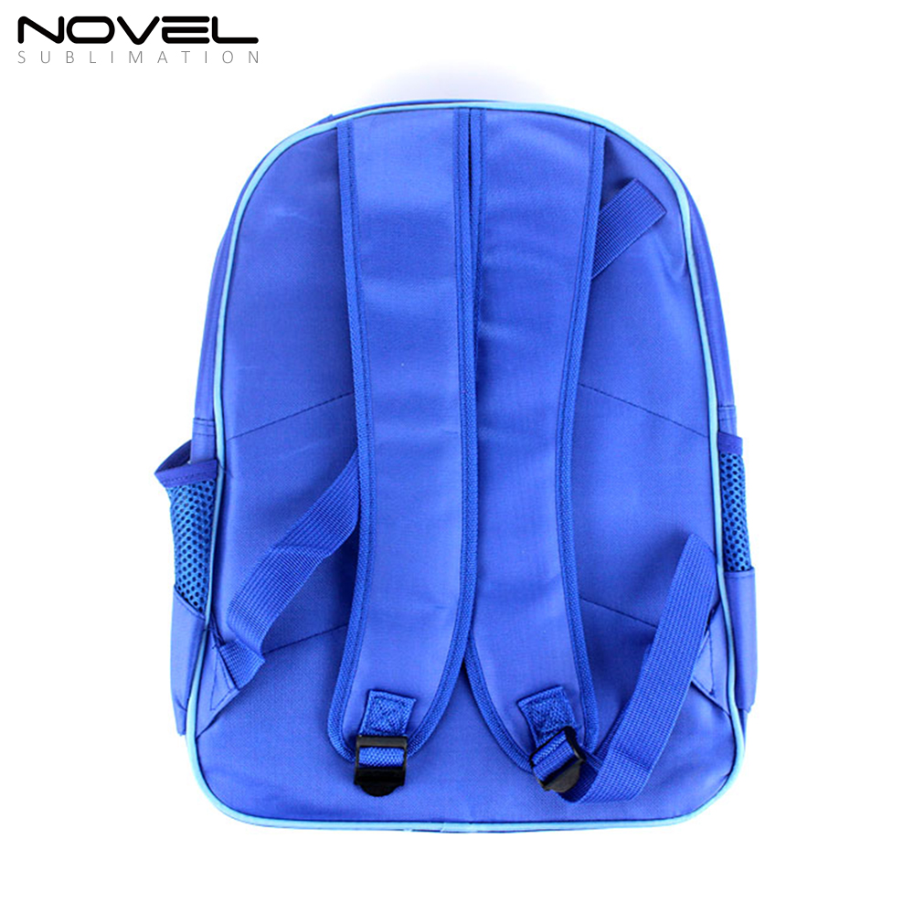 Blank Sublimation Kids School Backpack- Blue