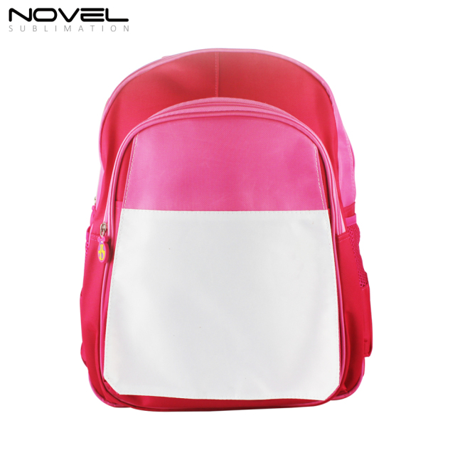 Sublimation Blank Kids Backpack School Bag-Pink