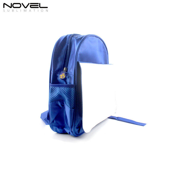 Polyester Sublimation School Bag Kid Backpack-Blue