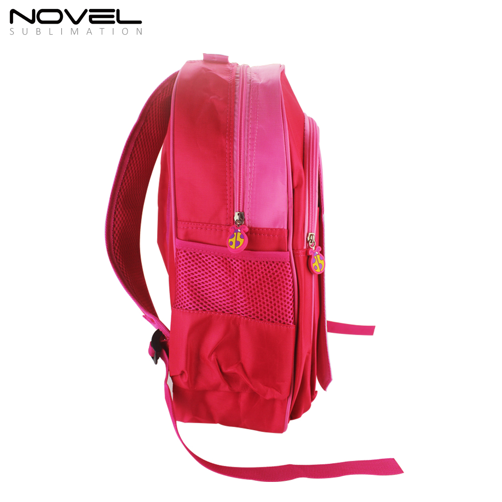 Sublimation Blank Kids Backpack School Bag-Pink