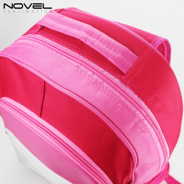 Sublimation Blank Kids Backpack School Bag-Pink