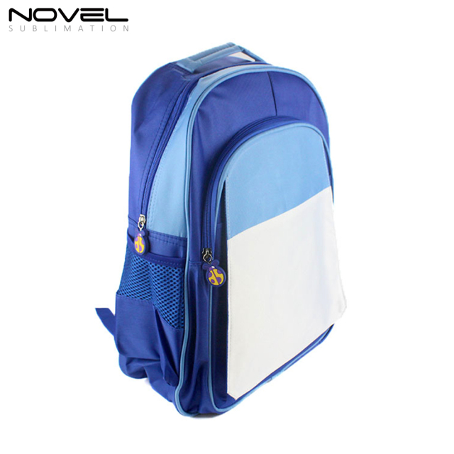 Blank Sublimation Kids School Backpack- Blue