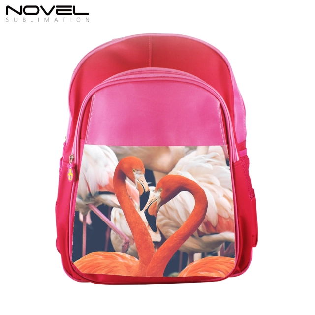 Sublimation Blank Kids Backpack School Bag-Pink