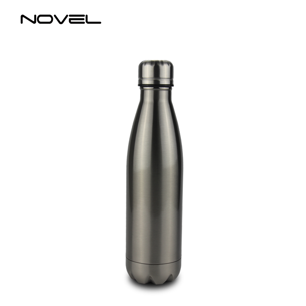 500ml Stainless Steel Coke Water Bottle Dye Sublimation White/Silver Available