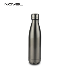 500ml Stainless Steel Coke Water Bottle Dye Sublimation White/Silver Available