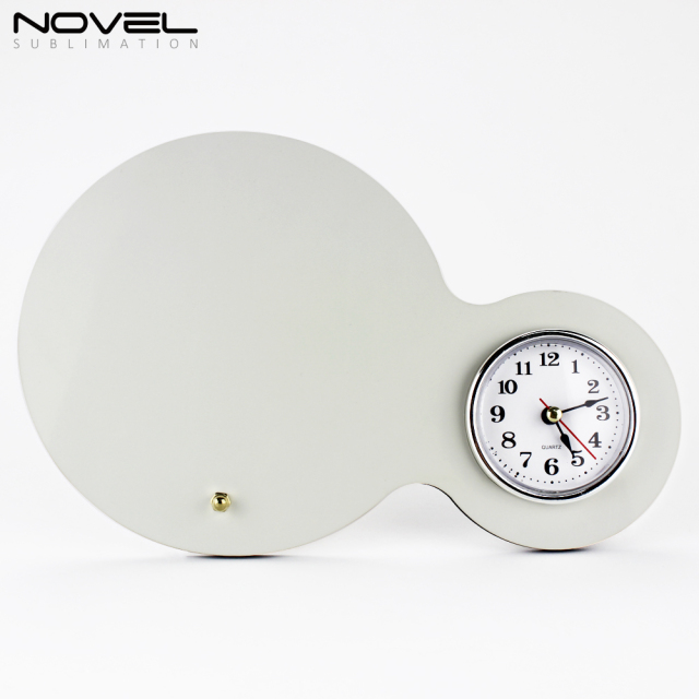 Sublimation Blank MDF Photo Frame Table Clock