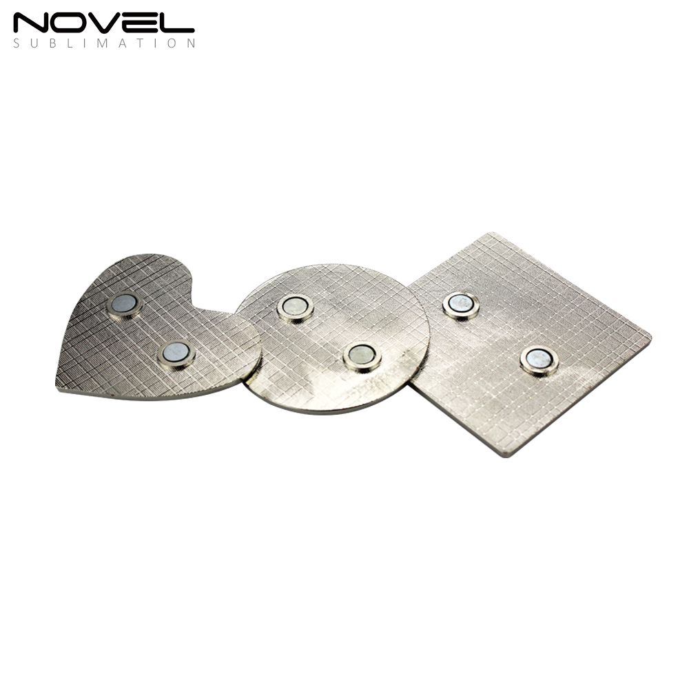 Price Drop!!! DIY Metal Fridge Magnet Sublimation Refrigerator Sticker Round Square Heart Shapes
