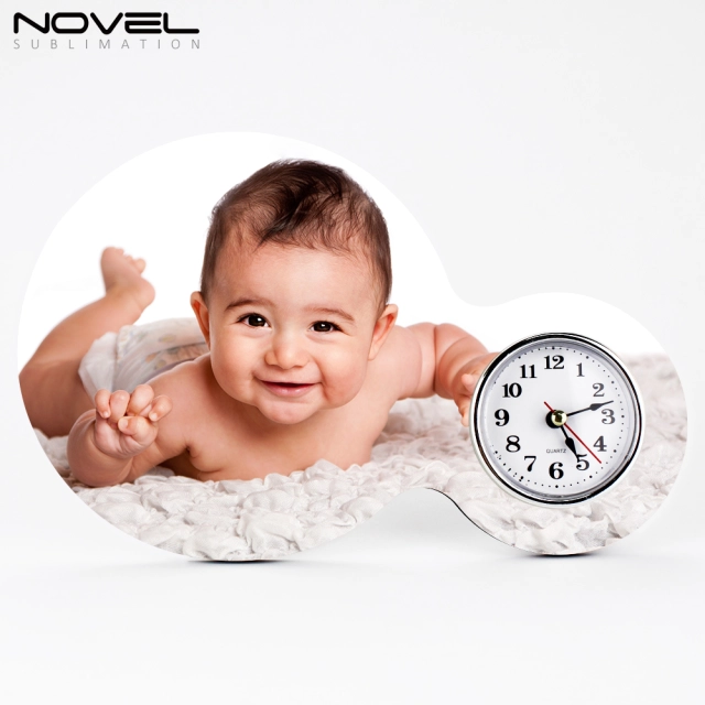 Sublimation Blank MDF Photo Frame Table Clock