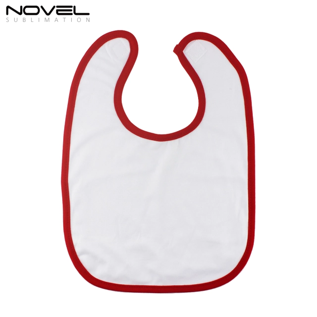 Sublimation Unisex Baby Bibs With Velcro Fastening