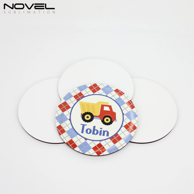 4mm Coaster Blank Sublimation Mug Coaster With Cork Back- Round