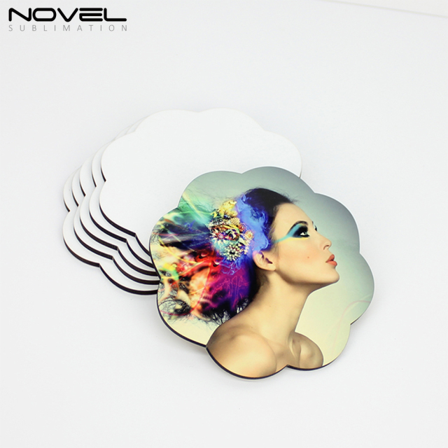 3mm MDF Coaster Sublimation Mug Pad-Flower