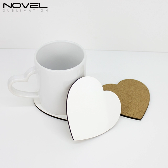 DIY Blank Sublimation 3mm MDF Coaster-Heart