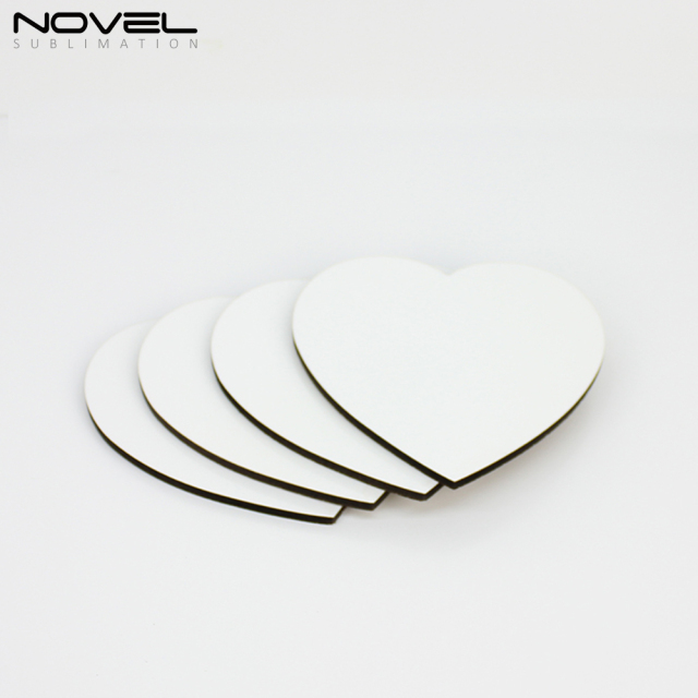 DIY Blank Sublimation 3mm MDF Coaster-Heart